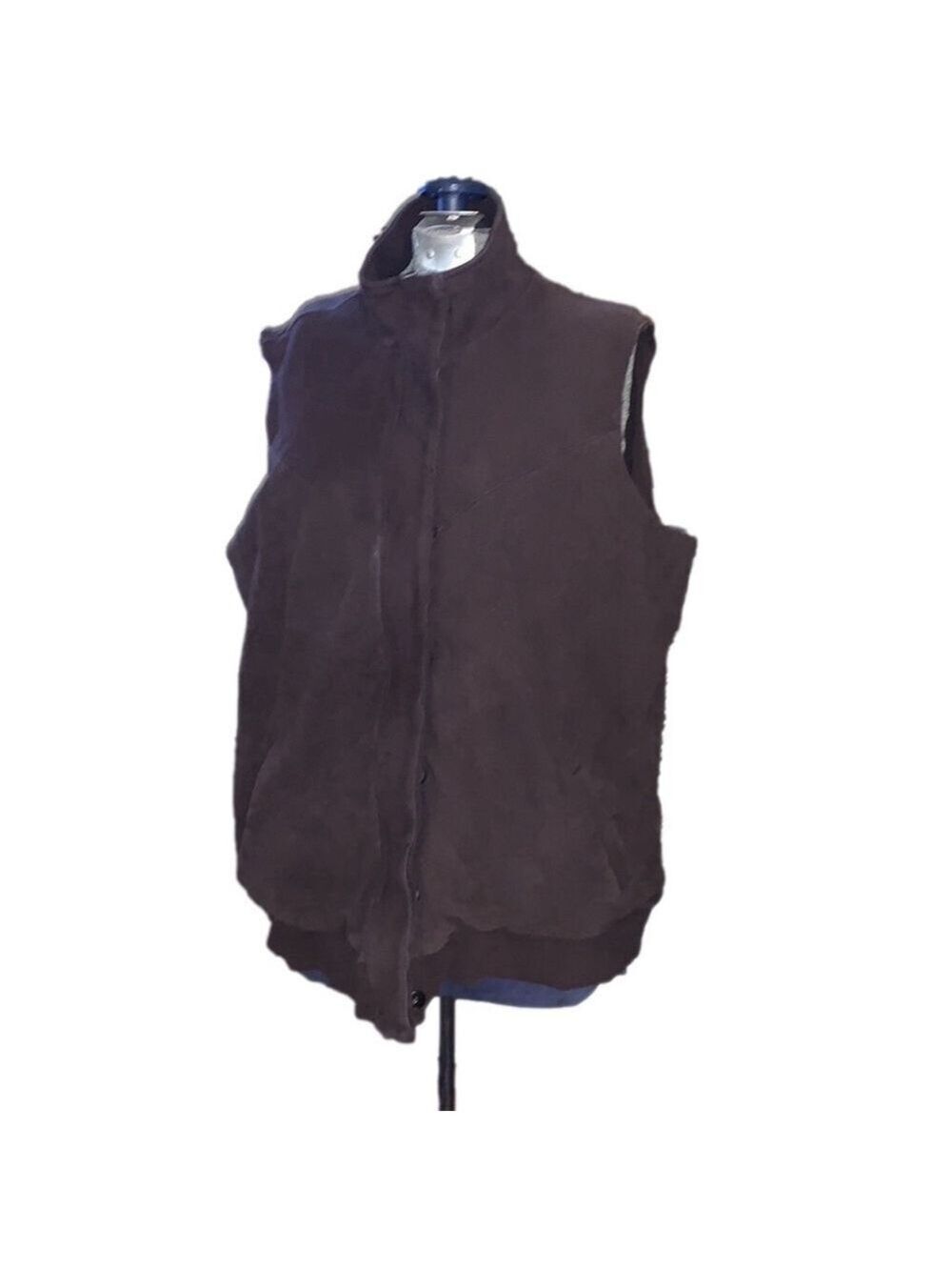 Brown Lands End sweatshirt vest XL petite